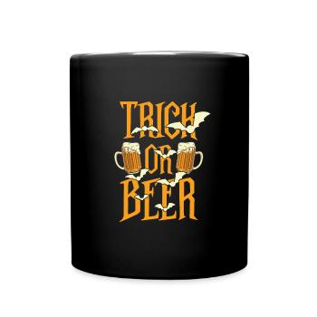 Citrouille Happy Halloween Zoombie Vampire Beer - Mug uni - noir - Devant