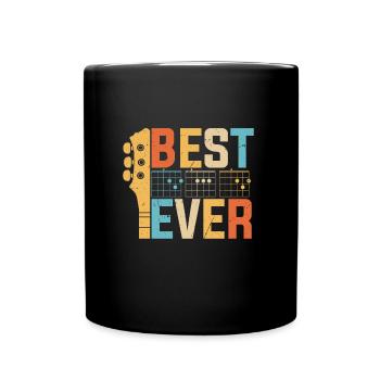 Best Papa Ever Guitar Chords Musical - Full Colour Mug - black - Front