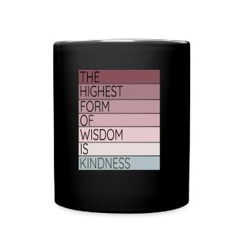Forme de sagesse inspirante de gentillesse - Mug uni - noir - Devant