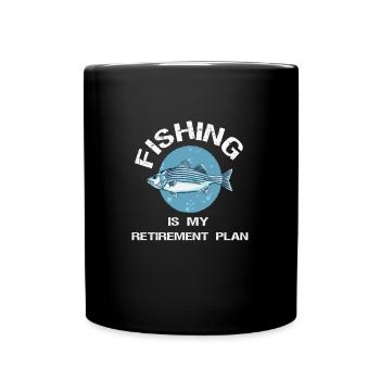 Fishing - Tasse einfarbig - Schwarz - Vorne