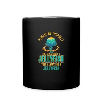 Jellyfish costume funny cnidarians jellyfish - Full Colour Mug - black - Front