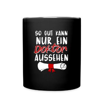 Gift for the doctoral degree - Full Colour Mug - black - Front