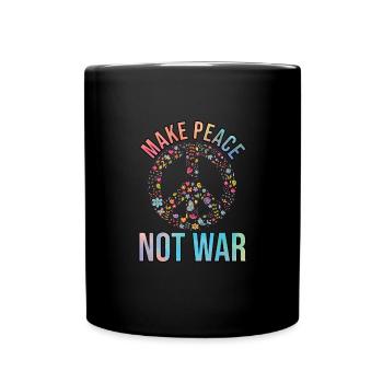 Hippy Peace Symbole Hippie Paix Liberté Amour - Mug uni - noir - Devant