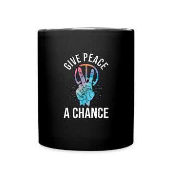 Hippy Peace Symbole Hippie Paix Liberté Amour - Mug uni - noir - Devant