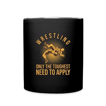 Wrestler Martial Arts Wrestling Wrestler Wrestling - Full Colour Mug - black - Front