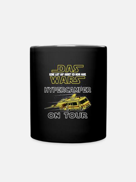 Hypercamper on Tour - Tasse einfarbig - Schwarz