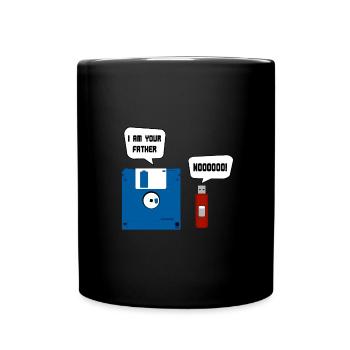 Clé USB drôle de disquette - Je suis ton père - Mug uni - noir - Devant