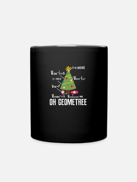 Noël Math GeomeTree - Mug uni - noir