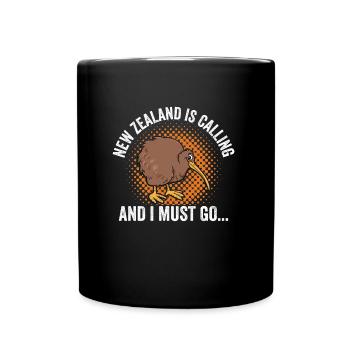 Kiwi New Zealand New Zealand - Full Colour Mug - black - Front