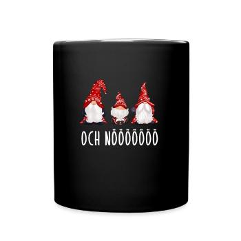 Grumpy Xmas Gnomes Gnomes Fun de Noël - Mug uni - noir - Devant