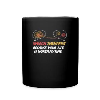 Speech therapist Speech therapist - Full Colour Mug - black - Front