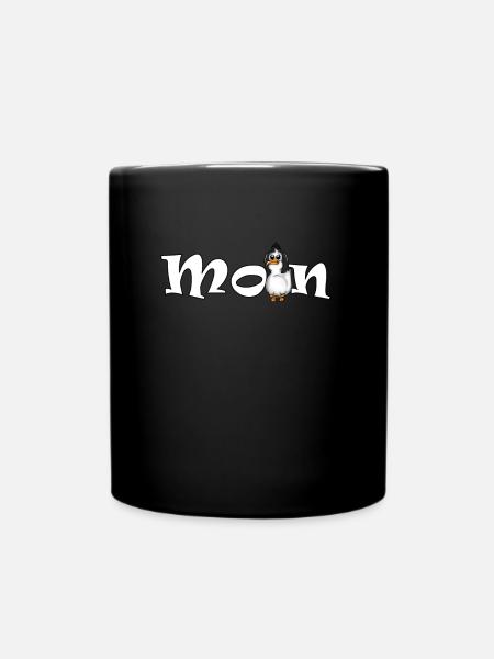 YOGA MÖWE PLATTDEUTSCHE SPRÜCHE - Tasse einfarbig - Schwarz
