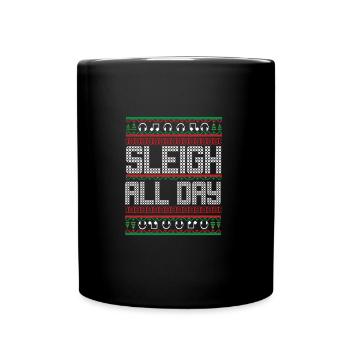 Pull laid Sleigh All Day Xmas - Mug uni - noir - Devant