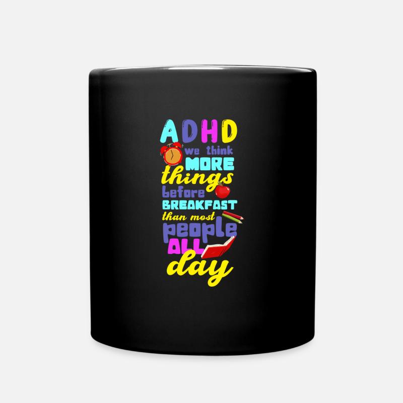 ADHD - Tasse einfarbig - Schwarz