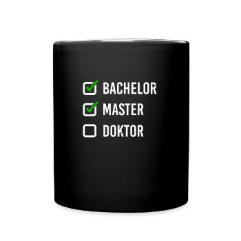 Nerd University Masters Apparel Gift Uni - Full Colour Mug - black - Front