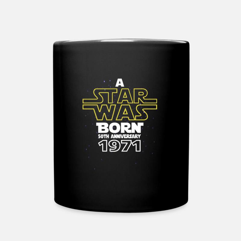 A Star was Born 1971 Geburtstagsgeschenk zum 50. - Tasse einfarbig - Schwarz