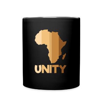 Africa Unity Black History - Tasse einfarbig - Schwarz - Vorne