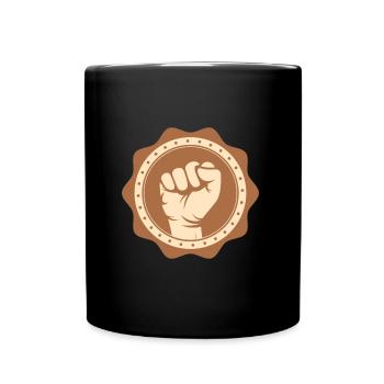Fist Black History Africa Civil Rights - Tasse einfarbig - Schwarz - Vorne