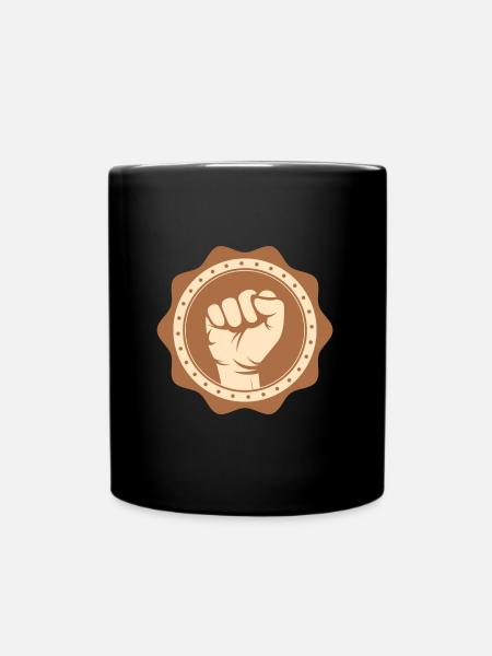 Fist Black History Africa Civil Rights - Tasse einfarbig - Schwarz