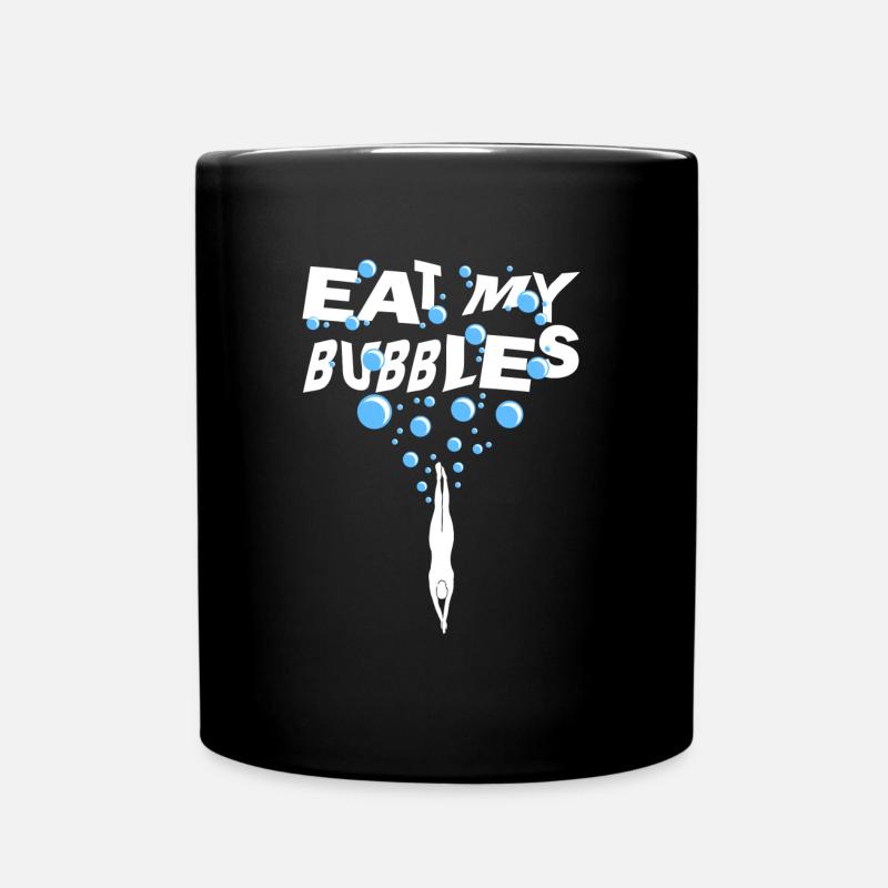 Schwimmen Schwimmer - Tasse einfarbig - Schwarz