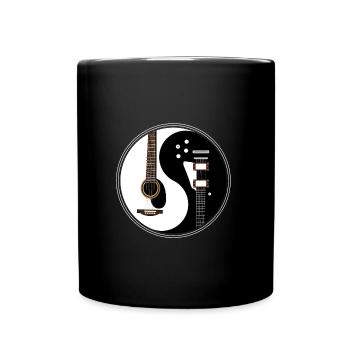Ying Yang guitare e-guitare guitaristes & musiciens - Mug uni - noir - Devant