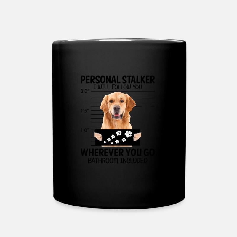 Dog Golden Retriever - Mug uni - noir