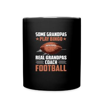 Grand-père Real Cool Coach Football - Mug uni - noir - Devant