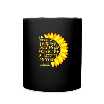 Enseignants - Mug uni - noir - Devant