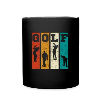 Golf Player Rétro Vintage - Mug uni - noir - Devant