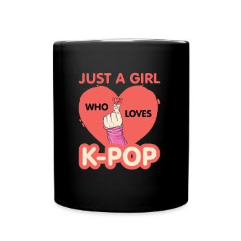 K-Pop - Tasse einfarbig - Schwarz - Vorne