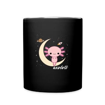 Axolotl dans l’espace - Cadeau de l’espace Axolotl - Mug uni - noir - Devant