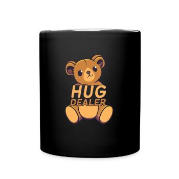 Funny Cute Teddy Bear Hug Dealer - Full Colour Mug - black - Front