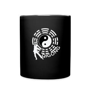 Qigong Yin et Yang - Mug uni - noir - Devant