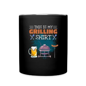 C’est cadeau de barbecue barbecue de chemise de barbecue - Mug uni - noir - Devant