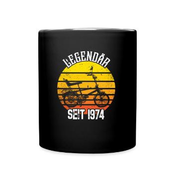 Legendär 1974 Jahrgang Bonanza Fahrrad Kult Gang - Tasse einfarbig - Schwarz - Vorne
