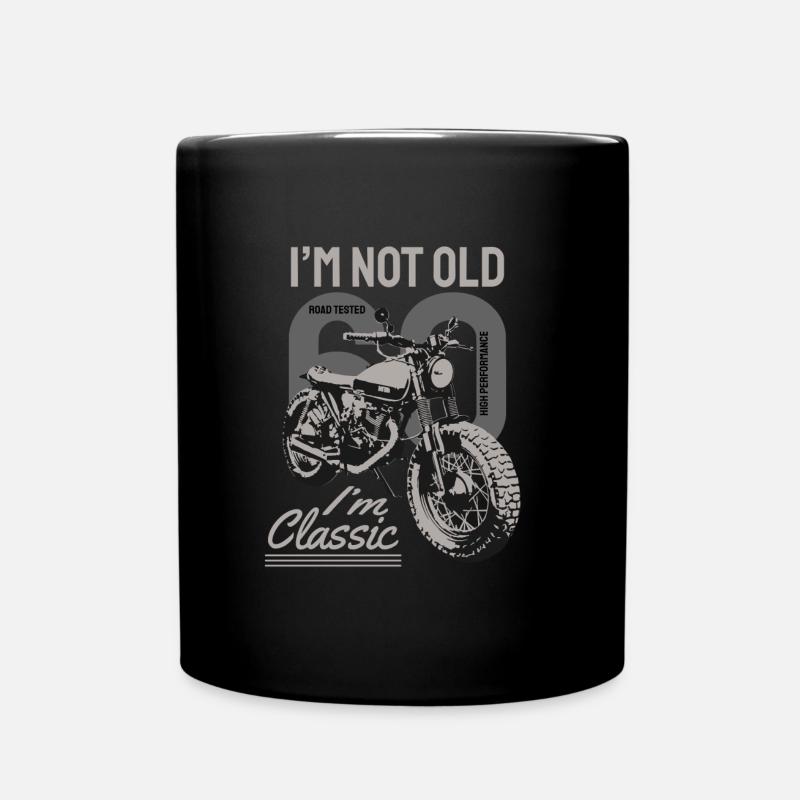 Je ne suis pas vieux, je suis classique. 60 ans biker. - Mug uni - noir