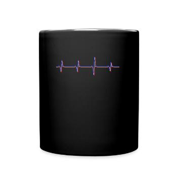 Heartbeat Heartbeat France Tricolore Patriot - Full Colour Mug - black - Front
