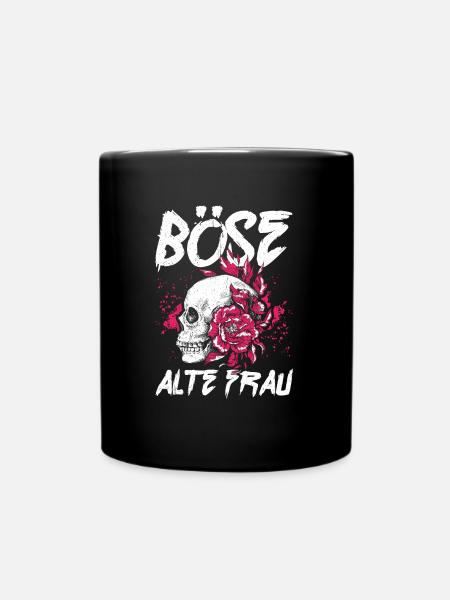 BÖSE ALTE FRAU - Tasse einfarbig - Schwarz