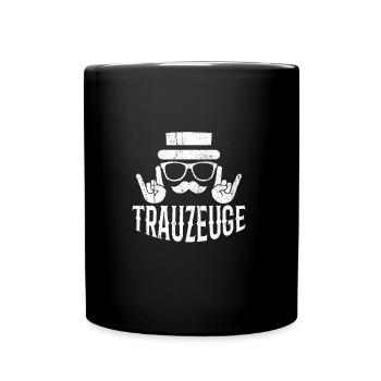 Junggesellenabschied Trauzeuge Gruppen - Tasse einfarbig - Schwarz - Vorne