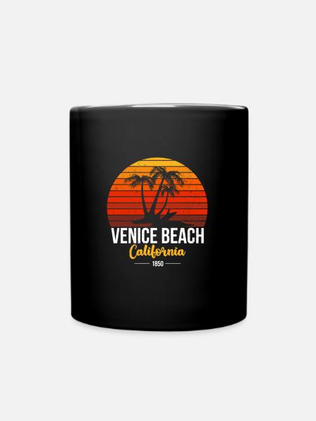 Venice Beach California - Full Colour Mug - black