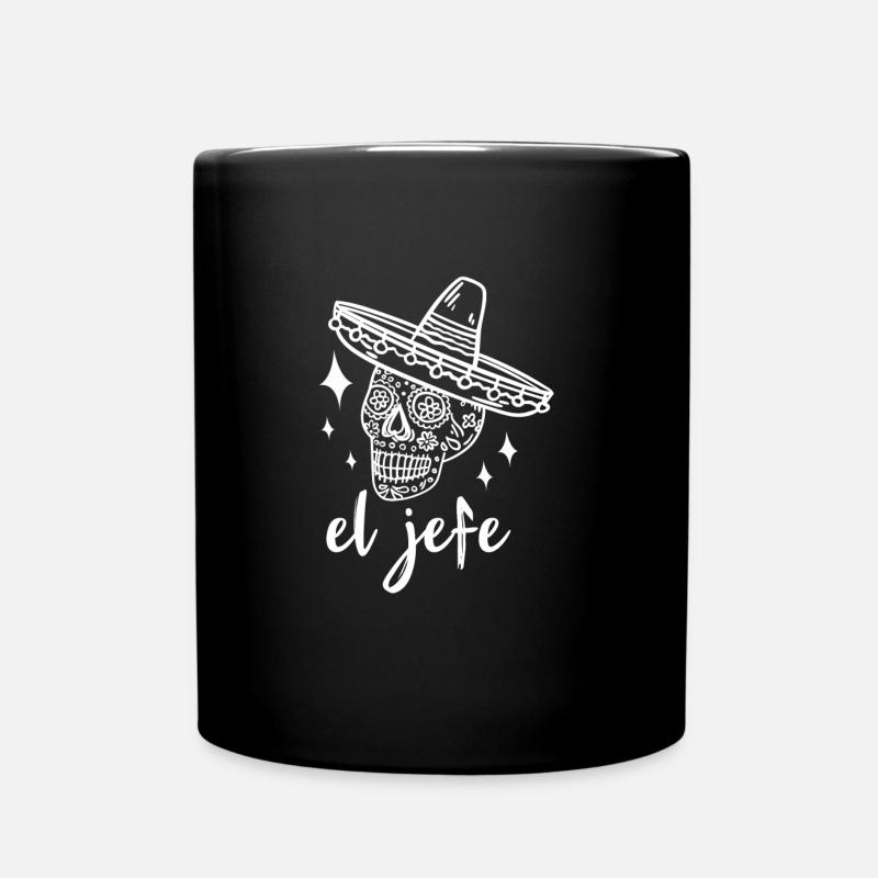 Sugar skull The Boss - Tasse einfarbig - Schwarz