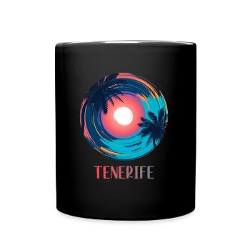 Teneriffa - Tasse einfarbig - Schwarz - Vorne