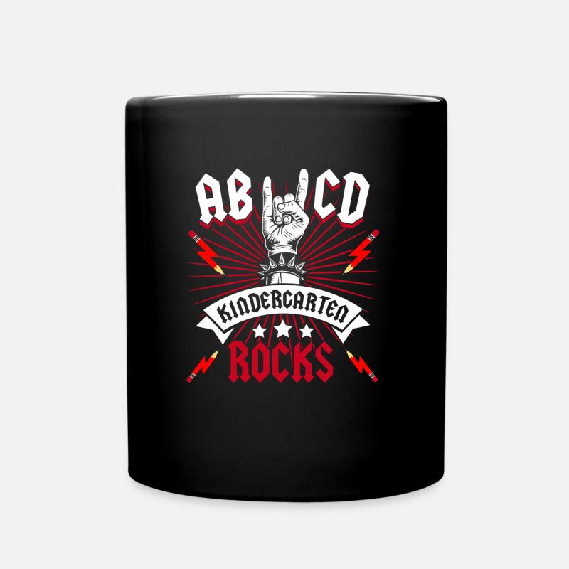 Kindergarten Rocks Rocker Rock Kindergarten Enfant - Mug uni - noir