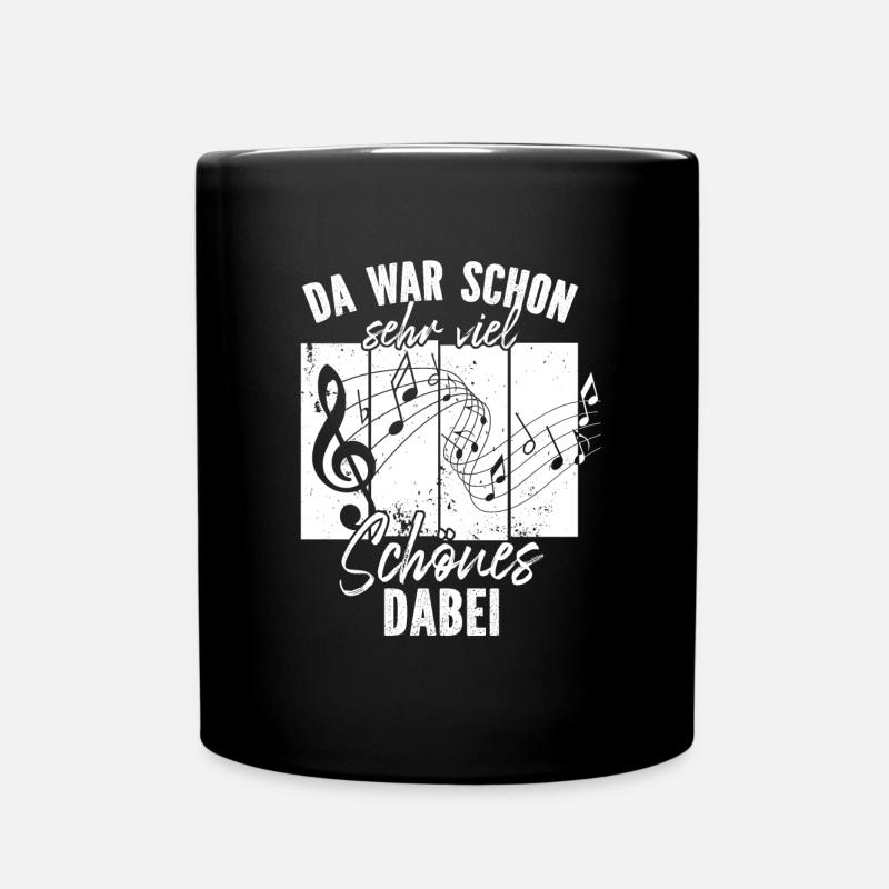 Chorleiter Dirigent Musiklehrer Musiker Retro Note - Tasse einfarbig - Schwarz