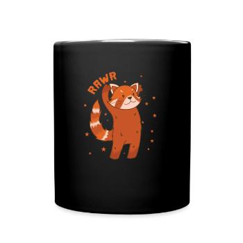 Chat ours rugit ours chat bambou Népal - Mug uni - noir - Devant