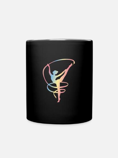 Gymnaste Cadeau Gymnastique Sportive Rythmique - Mug uni - noir