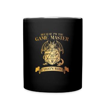Game Master Jeu de société Gamer Cadeau RPG Fantasy - Mug uni - noir - Devant