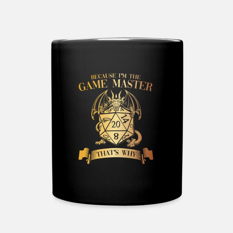Game Master Brettspiel Gamer Geschenk RPG Fantasy - Tasse einfarbig - Schwarz