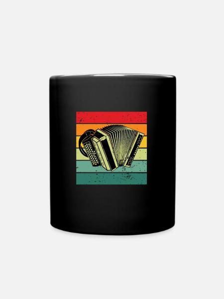 Akkordeon Akkordeonspieler Geschenk Akkordeonist - Tasse einfarbig - Schwarz
