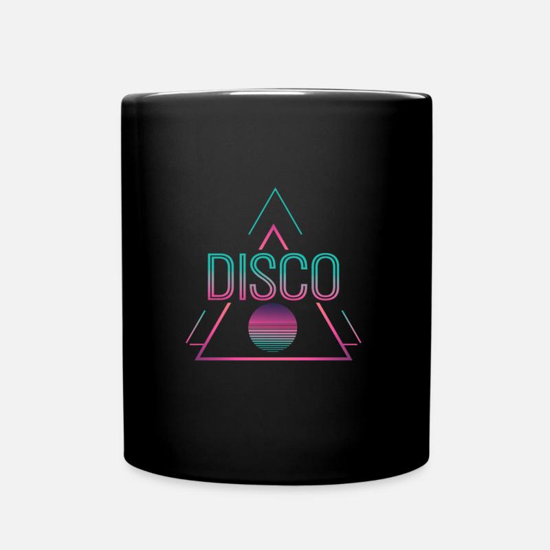 Disco Tänzer Retro Dance 80er 90er Lustiges DJ - Tasse einfarbig - Schwarz
